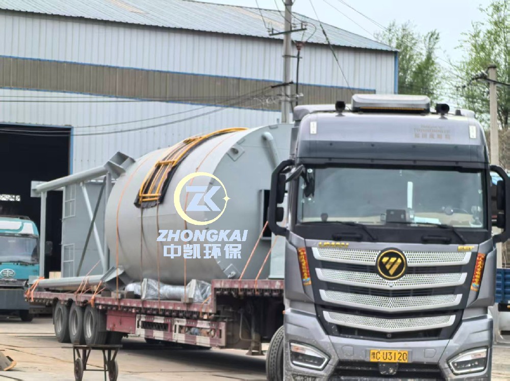 双仓启程!中凯环保两套50m³石灰料仓顺利装车,奔赴甘肃巨化项目现场